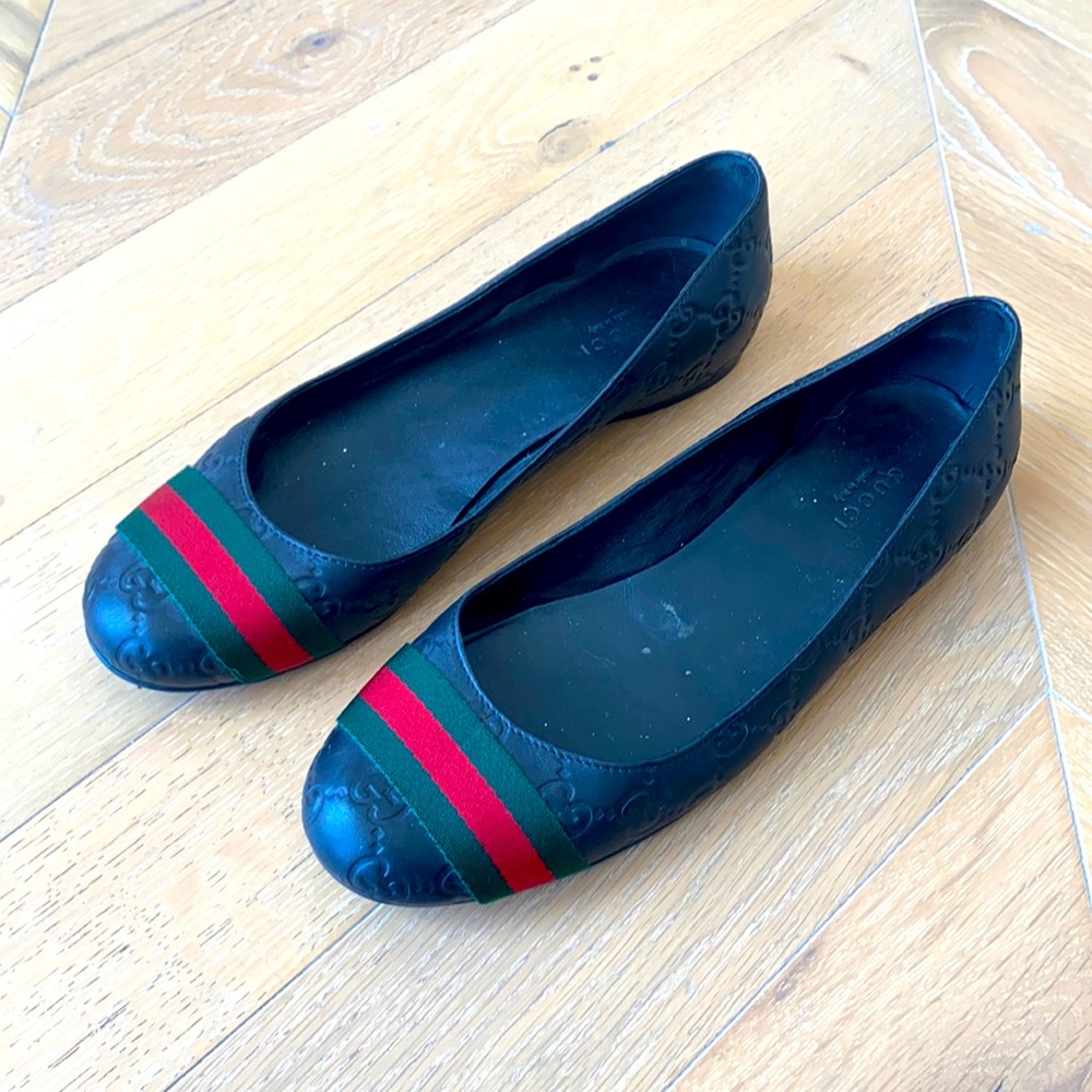 Beautiful Gucci ballerinas in black size 38
